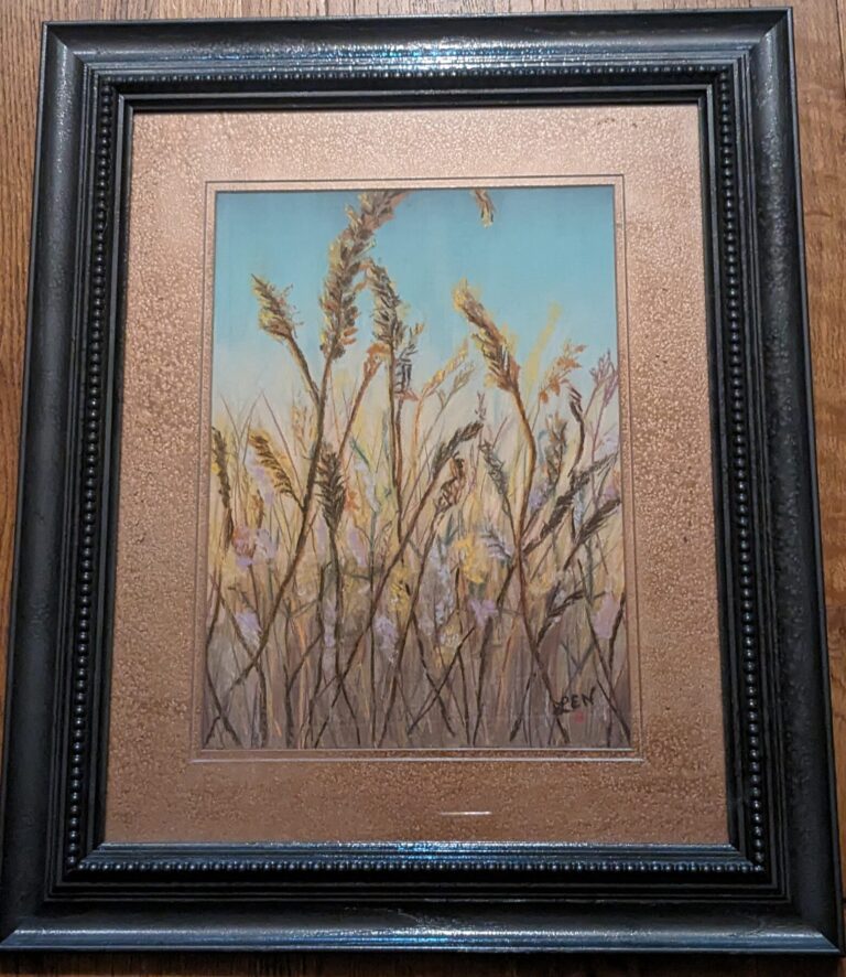 Soft Pastel of midwest prairie grass